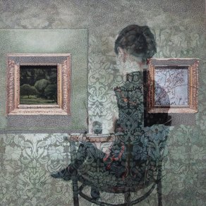 Eva Sakuma - Mezi obrazy 160 x 160 cm, 2021