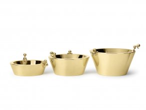 Ghidini 1961 - Omini - Stefano Giovanni - bowl - Brass polished