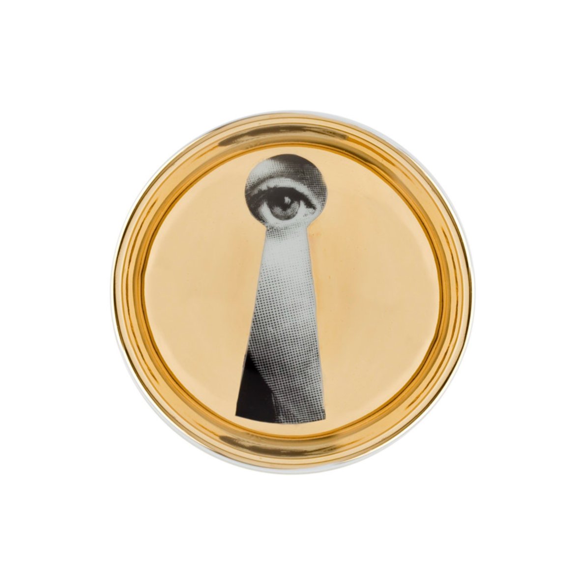 round-ashtray-tema-e-variazioni-n-14-gold-black-white