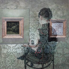 Eva Sakuma - Between the paintings 160x160 cm, 2021
