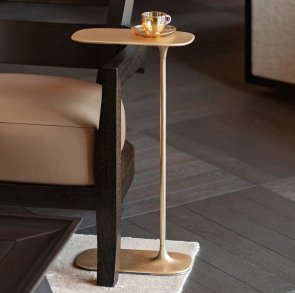 Tall Side Table - Brushed Brass