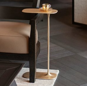 Tall Side Table - Brushed Brass