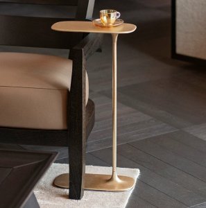 Tall Side Table - Brushed Brass