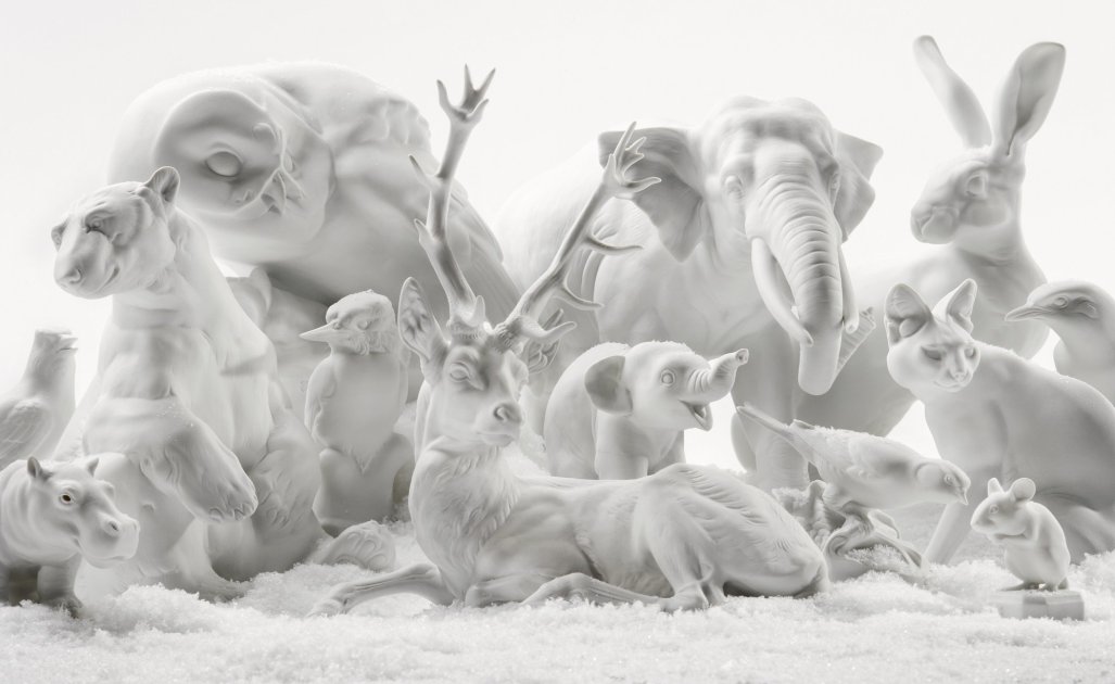 Nymphenburg - Animal figures white