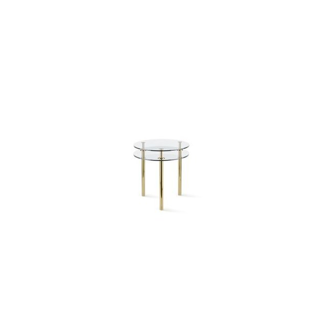 Ghidini 1961 - Legs - Small Round Table - Paolo Rizzatto - small table - Satin brass