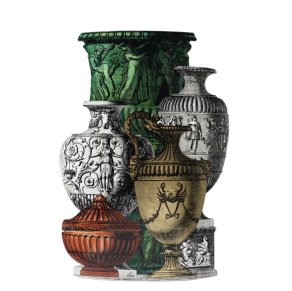 Fornasetti - Umbrella stand Trompe l'oeil Vasi Antichi colour