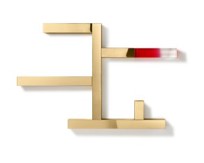 Ghidini 1961 - Incrocio - Andrea Branzi - shelves - Brass polished