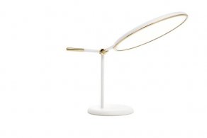 Sé - Full Moon Table Lamp White + Brass