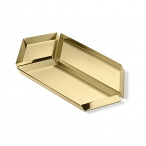 Ghidini 1961 - Axonometry - large parallelepiped - Elisa Giovannoni - bowl - Brass polished