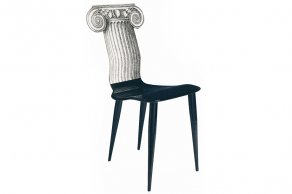 Fornasetti - Chair Capitello Jonico black/white - židle