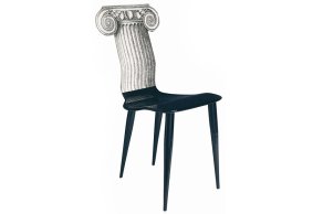 Fornasetti - Chair Capitello Jonico black/white - židle