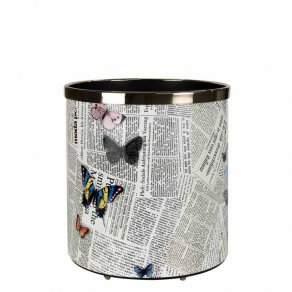 Fornasetti - Paper basket Ultime Notizie colour - koš