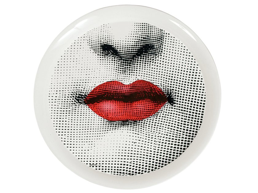 Fornasetti - Tray ø60 Bocca colour