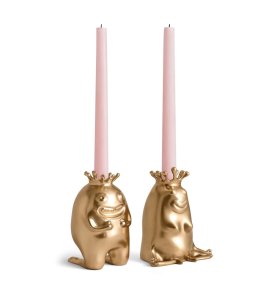 Haas King + Queen Candlesticks (Set of 2)