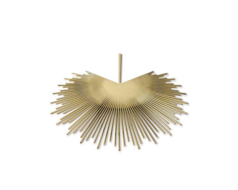 Ghidini 1961 - Palm Plate - Nika Zupanc - underplate - Brass polished