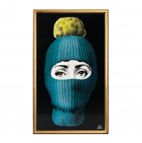 Fornasetti - Panel Lux Gstaad turquoise:pon pon Yellow