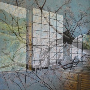 Eva Sakuma - Sakura 180 x 180 cm, 2014