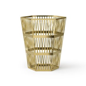 Ghidini 1961 - Tip Top Waste Bin - Richard Hutten - koš velký - Brass polished