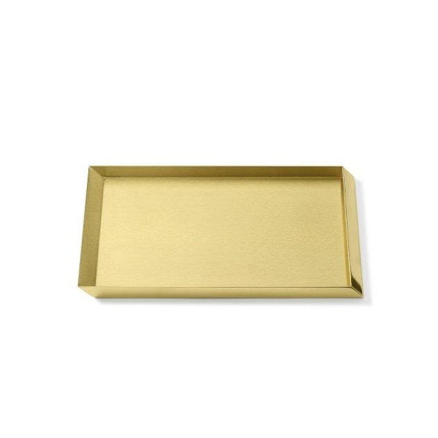 Ghidini 1961 - Axonometry A4 Tray - Elisa Giovannoni - A4 tray - Brass polished