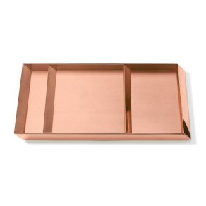 Ghidini 1961 - Axonometry Trays set - Elisa Giovannoni - trays set - Rose gold