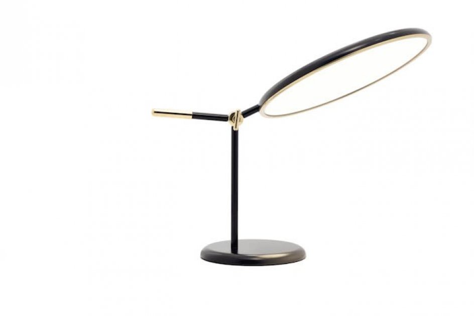 Se - Full Moon Table Lamp Black + Brass
