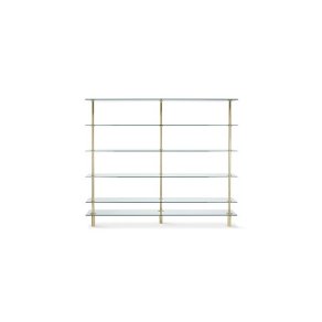 Ghidini 1961 - Legs Bookshelves - Paolo Rizzato - bookshelves - Brass polished