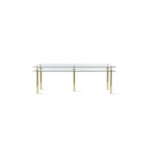 Ghidini 1961 - Legs Large Rectangular Table - Paolo Rizzatto - large table - Brass polished