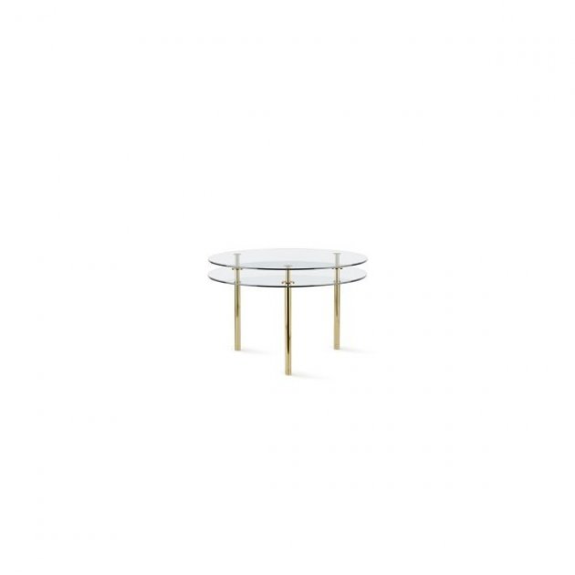 Ghidini 1961 - Legs Large Round Table - Paolo Rizzatto - large table - Brass polished