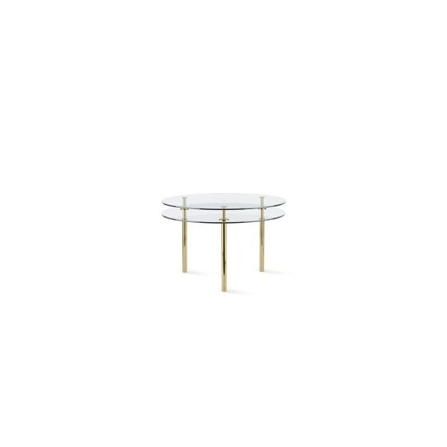 Ghidini 1961 - Legs Large Round Table - Paolo Rizzatto - large table - Brass polished