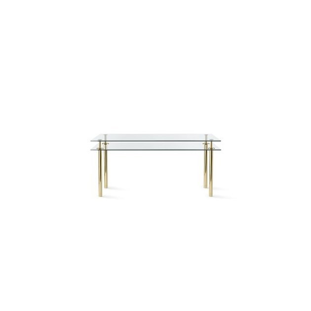 Ghidini 1961 - Legs Medium Rectangular Table - Paolo Rizzatto - medium table - Brass polished