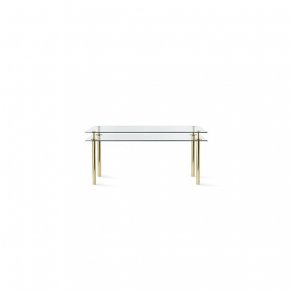 Ghidini 1961 - Legs Medium Rectangular Table - Paolo Rizzatto - medium table - Brass polished