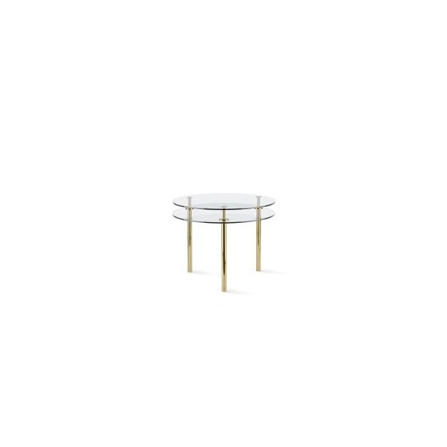 Ghidini 1961 - Legs Medium Round Table - Paolo Rizzatto - medium table - Brass polished