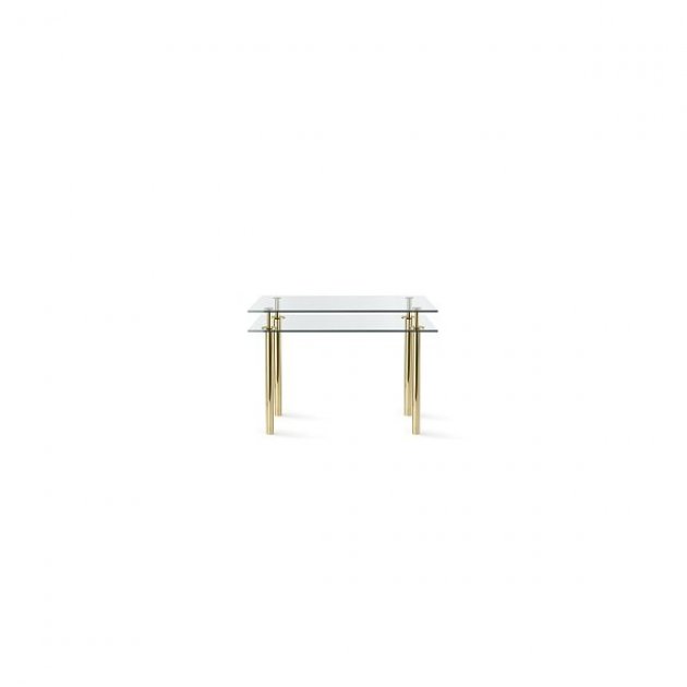 Ghidini 1961 - Legs Small Rectangular Table - Paolo Rizzatto - small table - Brass polished