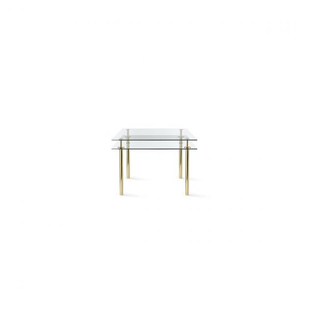 Ghidini 1961 - Legs Squared Table - Paolo Rizzatto - table - Brass polished