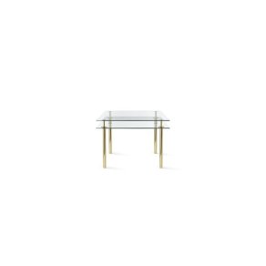 Ghidini 1961 - Legs Squared Table - Paolo Rizzatto - table - Brass polished