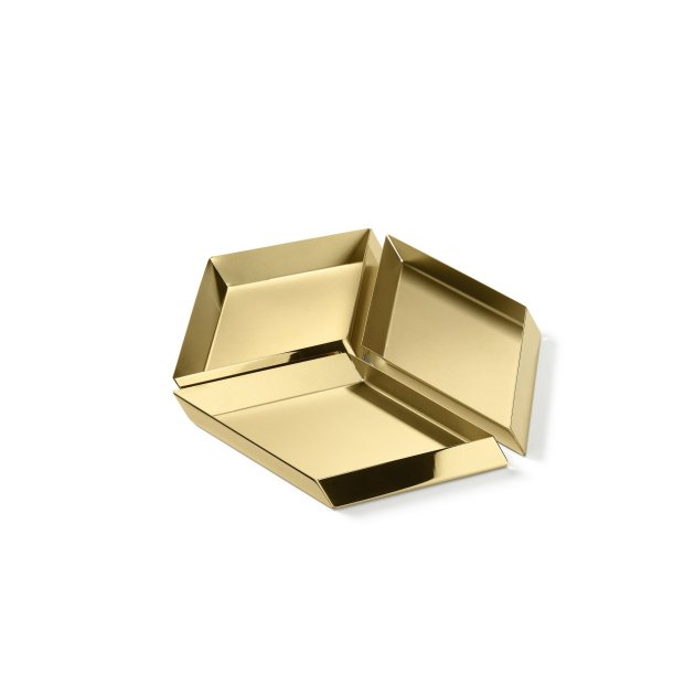 Ghidini 1961 - Axonometry - large cube - Elis a Giovannoni - bowl - Brass polished