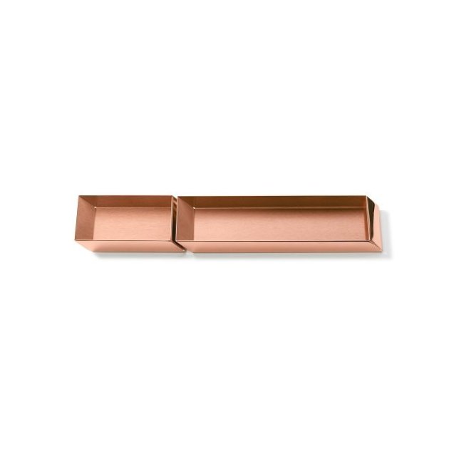 Ghidini 1961 - Axonometry - Pen&Cards Desk Trays set - Elisa Giovannoni - stolní tác - Rose Gold