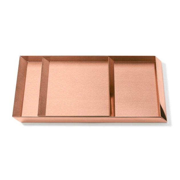 Ghidini 1961 - Axonometry Trays set - Elisa Giovannoni - sada táců - Rose gold