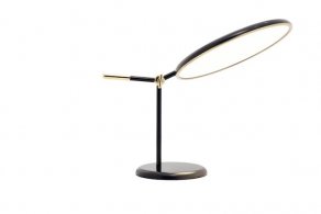 Sé - Full Moon Table Lamp Black + Brass