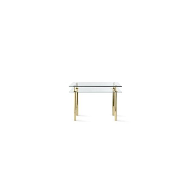 Ghidini 1961 - Legs Small Rectangular Table - Paolo Rizzatto - stůl malý - Brass polished