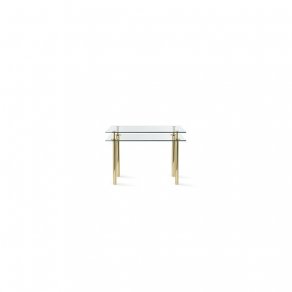 Ghidini 1961 - Legs Small Rectangular Table - Paolo Rizzatto - stůl malý - Brass polished