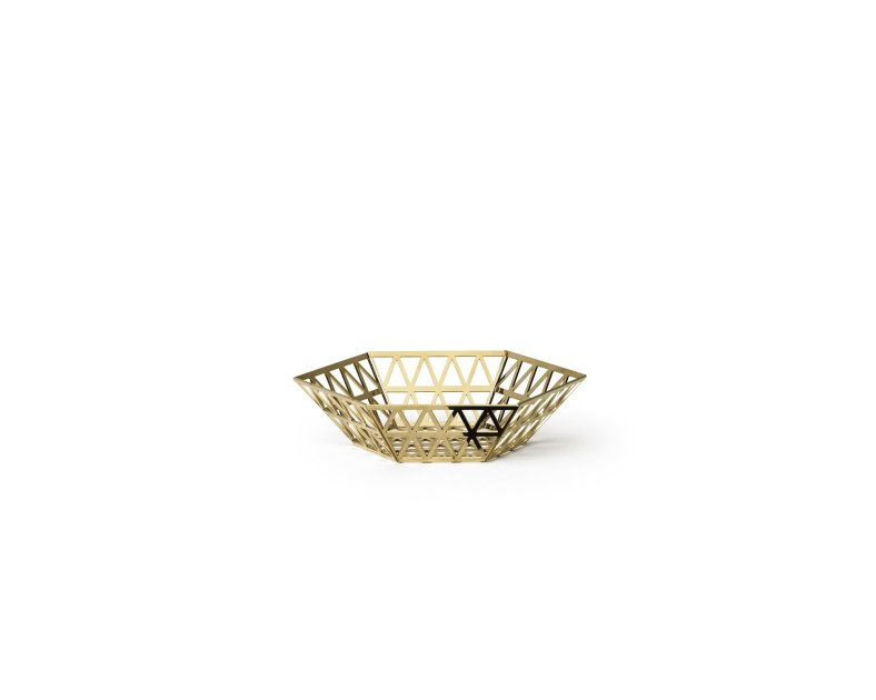 Ghidini 1961 - Tip Top Tray - Richard Hutten - bowl medium - Brass polished