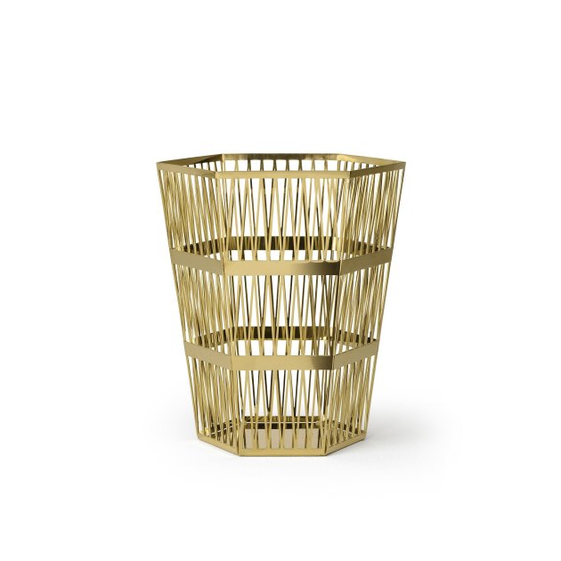 Ghidini 1961 - Tip Top Waste Bin - Richard Hutten - koš malý - Brass polished