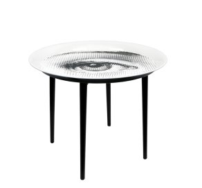 Fornasetti - Tray ø60 Occhio black:white