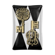 fornasetti-rectangular-ashtray-chiavi-gold-and-rombi-black-white