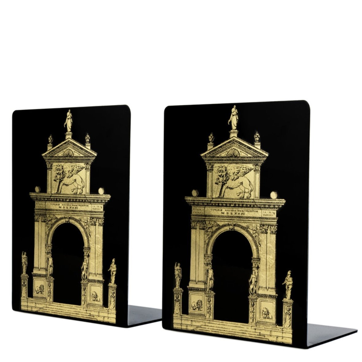 bookends-arco-gold-black
