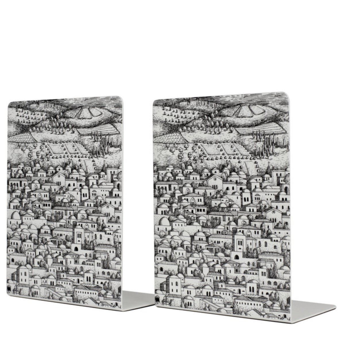 fornasetti-bookends-gerusalemme-black-white