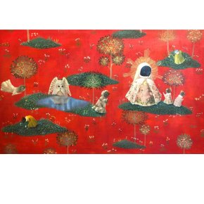 jezirko-zive-vody-pond-of-life-giving-water-80x130cm-oil-on-canvas-2023